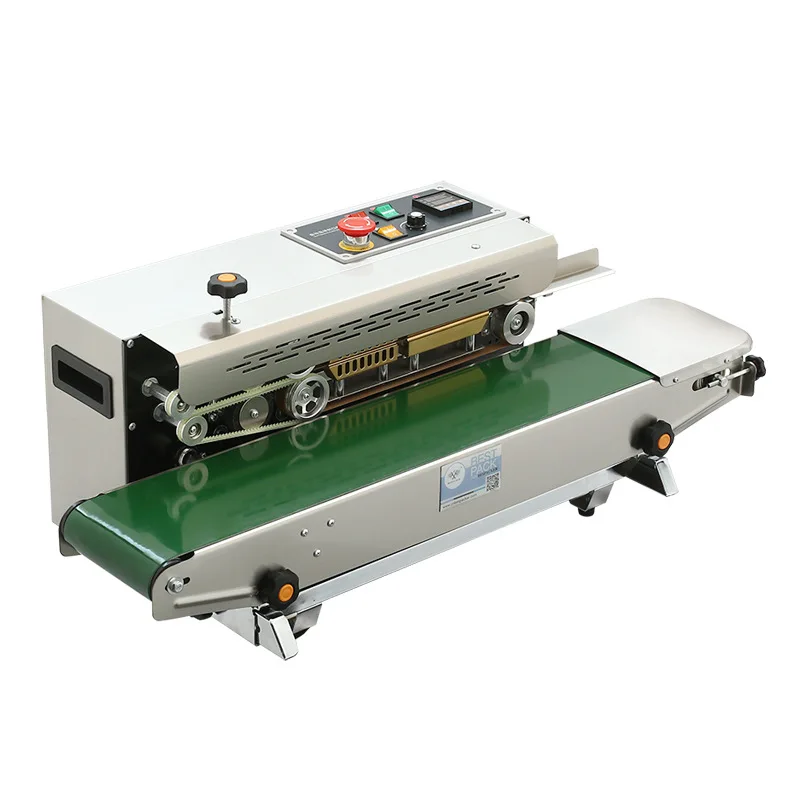 Horizontal Continuous Band Sealer Machine Fully Automatic Bag Sealing Machine for 0.02-0.8mm Plastic Film Bags